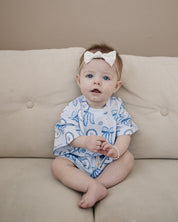 Shorts Set | Blue Bow