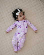 Bamboo Zip Romper | Raspberry