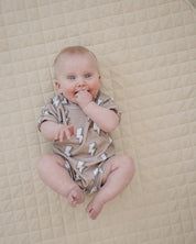 Cotton Romper | Electric Beige