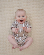 Cotton Romper | Electric Beige
