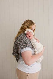 Olive Bloom Muslin Burp Cloth