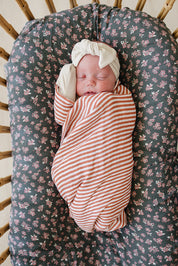 Pink Stripes Muslin Swaddle Blanket
