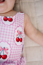 One Piece Swimsuit | Gingham Cherry