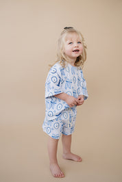 Shorts Set | Blue Bow