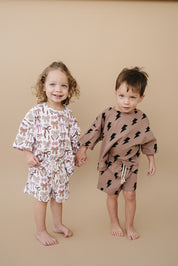 Shorts Set | Mocha Bolts