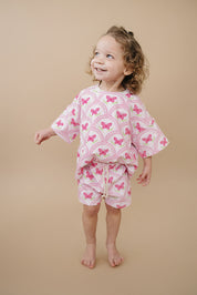 Shorts Set | Pink Butterfly