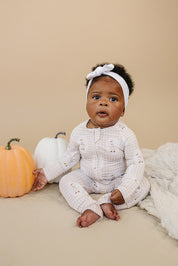 Bamboo Zip Romper | Gingham & Goose