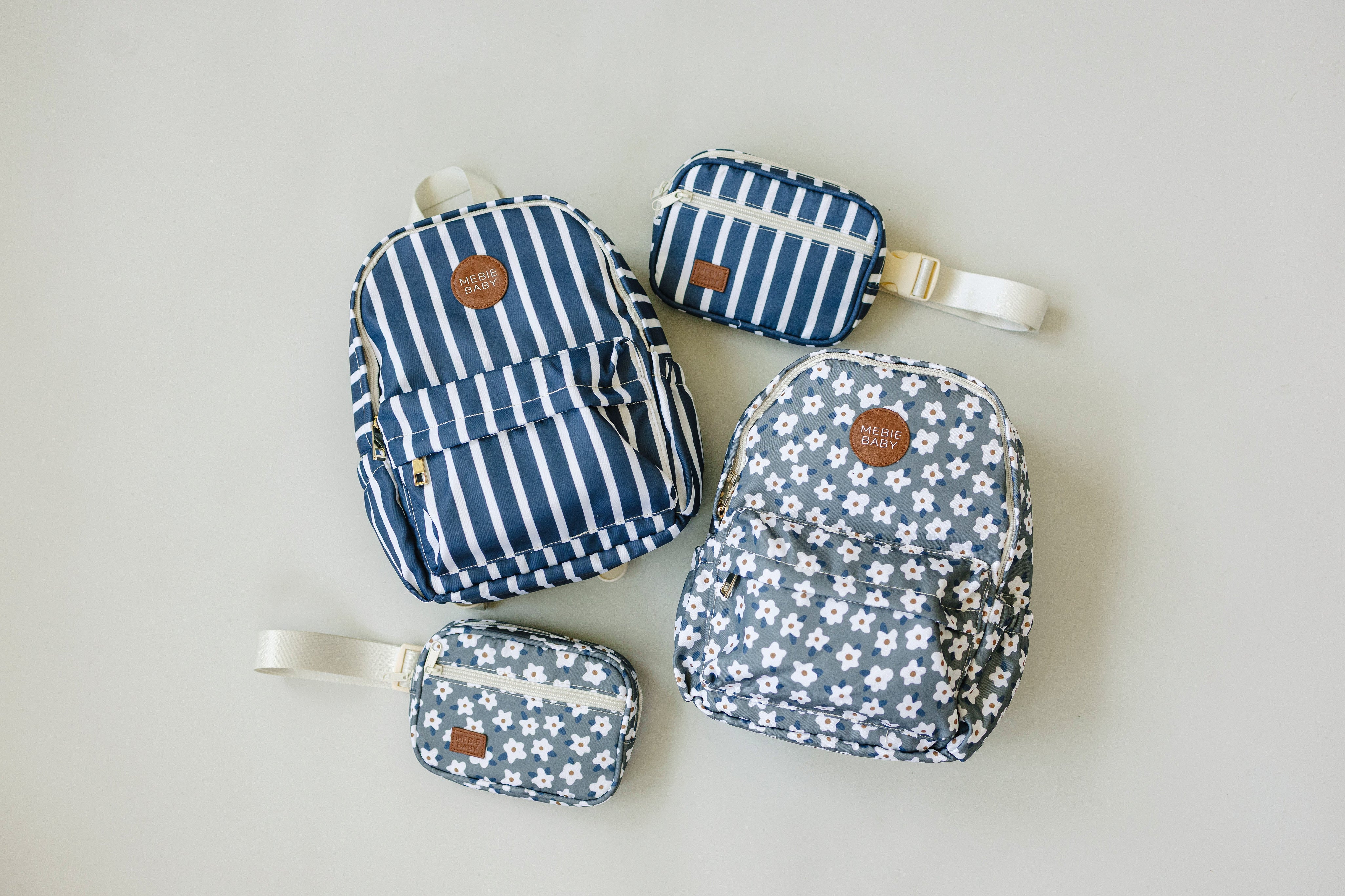 Mini Striped Backpack Navy Stripe Mini Backpack – Blush Lotus