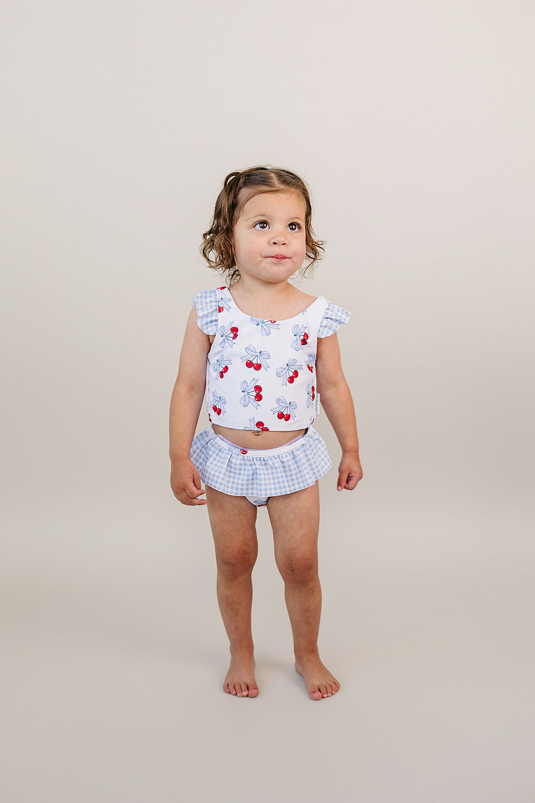 Two Piece Swimsuit | Blue Cherry