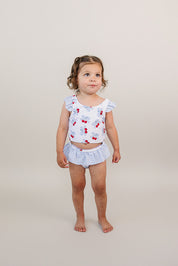 Two Piece Swimsuit | Blue Cherry