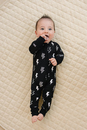 Bamboo Zip Romper | Ink Bolts