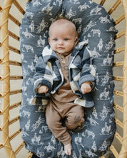 Checkered Sherpa Shacket