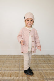 Light Pink Chunky Knit Beanie