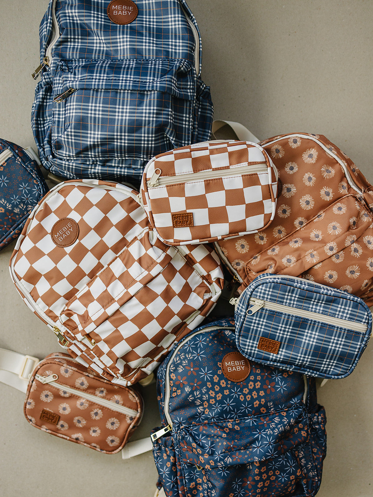 checkered backpack mini Rust Wavy Checkered Mini Backpack – Blush Lotus