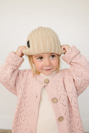 Tan Chunky Knit Beanie