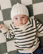 White Chunky Knit Beanie