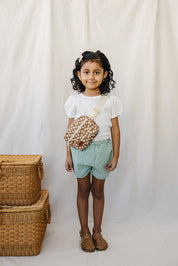 Mustard Floral Mini Fanny Pack