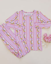 Bamboo Two Piece Set | Gingham & Flowers