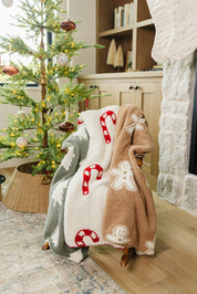 Gingerbread Plush Blanket