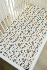 Outlaw Cowboy Muslin Crib Sheet