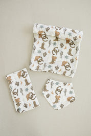 Outlaw Cowboy Classic Muslin Bib
