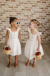 White Eyelet Dress
