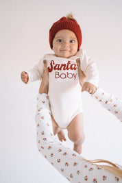 Santa Baby Organic Baby Bodysuit Long Sleeve