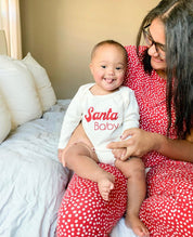 Santa Baby Organic Baby Bodysuit Long Sleeve