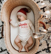 Santa Baby Organic Baby Bodysuit Long Sleeve