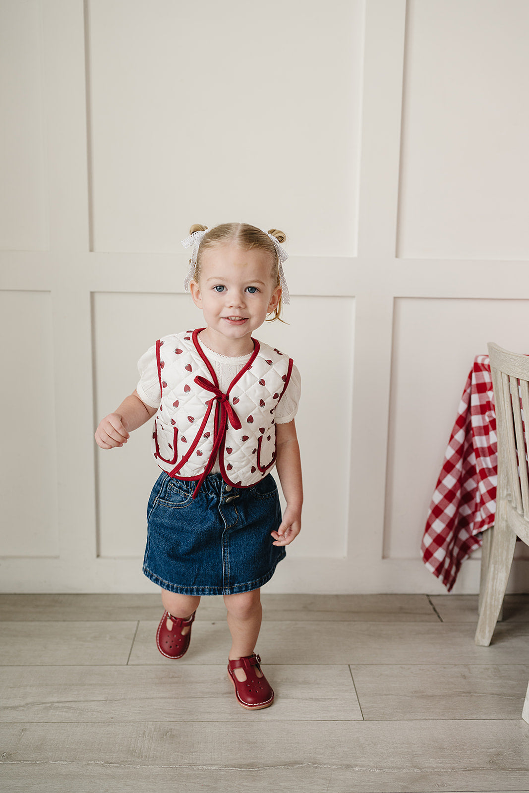 Strawberry Quilted Vest