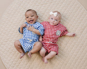 Shorts Set | Blue Gingham