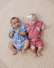 Shorts Set | Blue Gingham