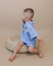 Shorts Set | Blue Gingham
