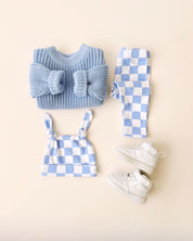 Checkered Leggings | Blue