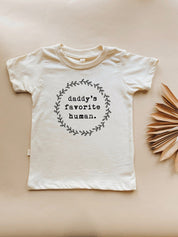 Daddy’s Favorite Human Organic Cotton Kids T-Shirt Short Sleeve