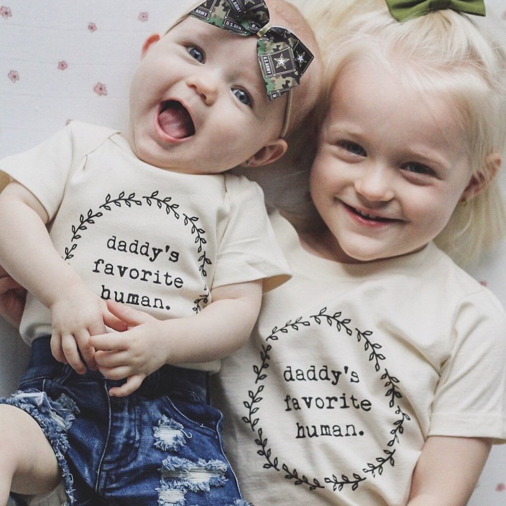 Daddy’s Favorite Human Organic Cotton Kids T-Shirt Short Sleeve