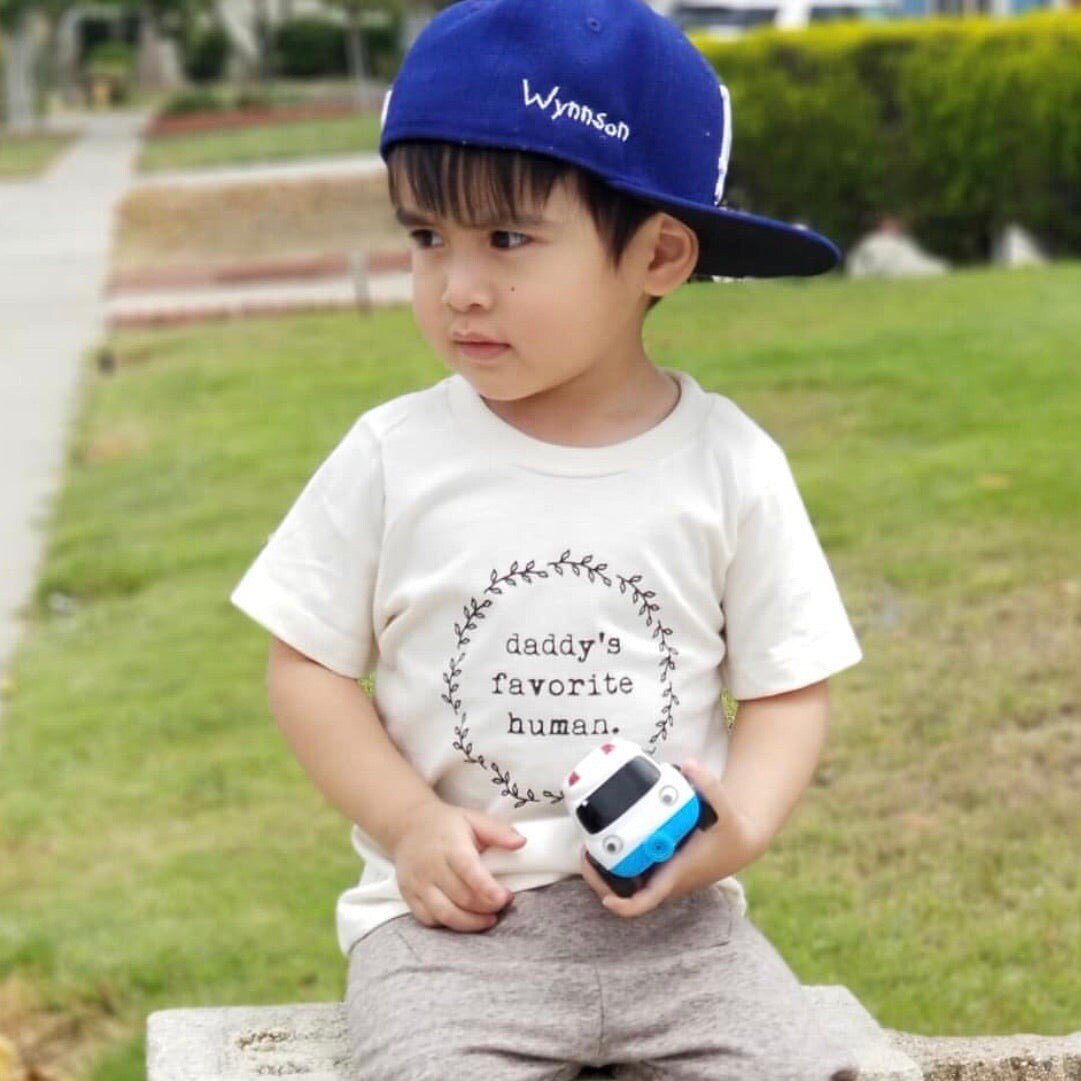 Daddy’s Favorite Human Organic Cotton Kids T-Shirt Short Sleeve