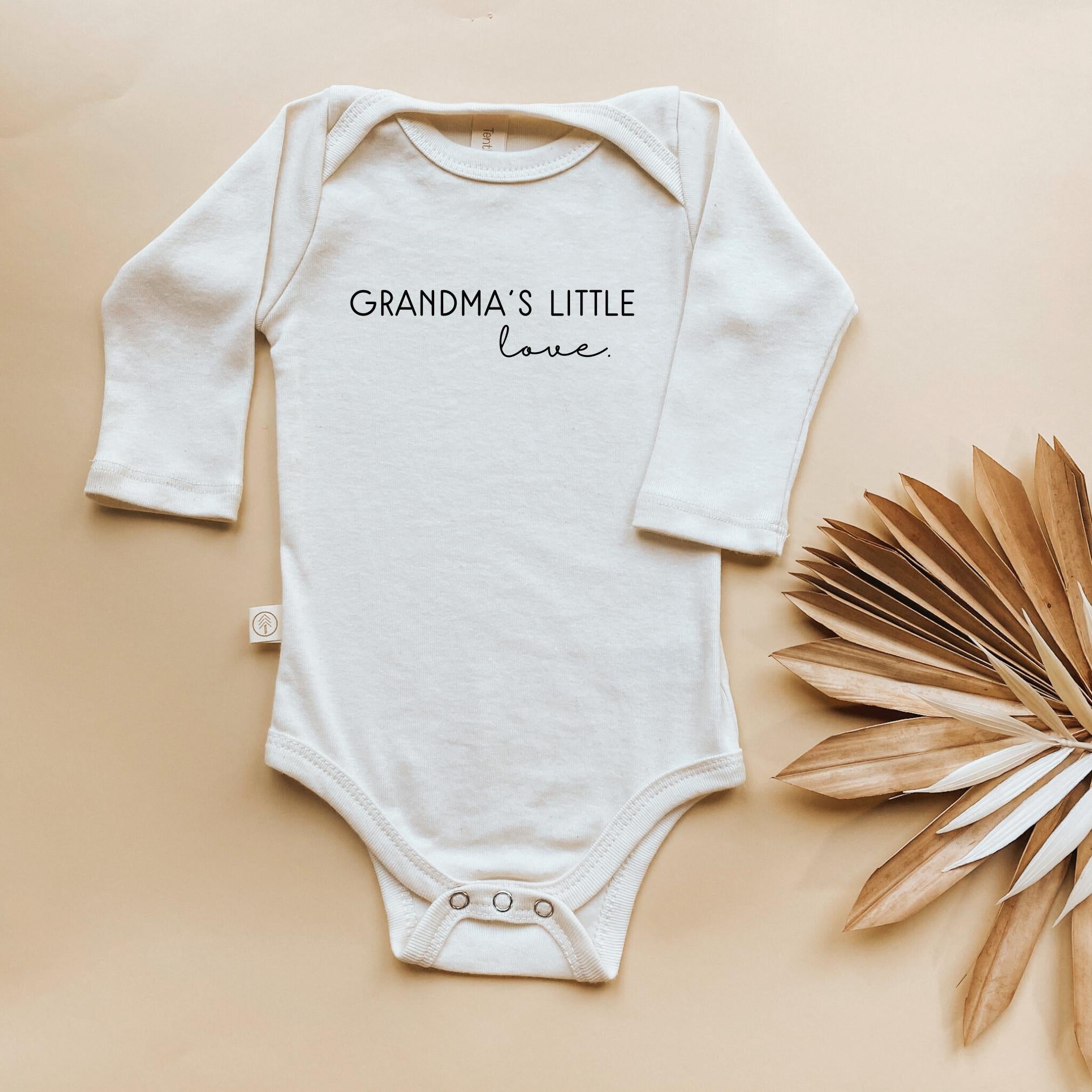 Grandma's Little Love Organic Baby Bodysuit Long Sleeve