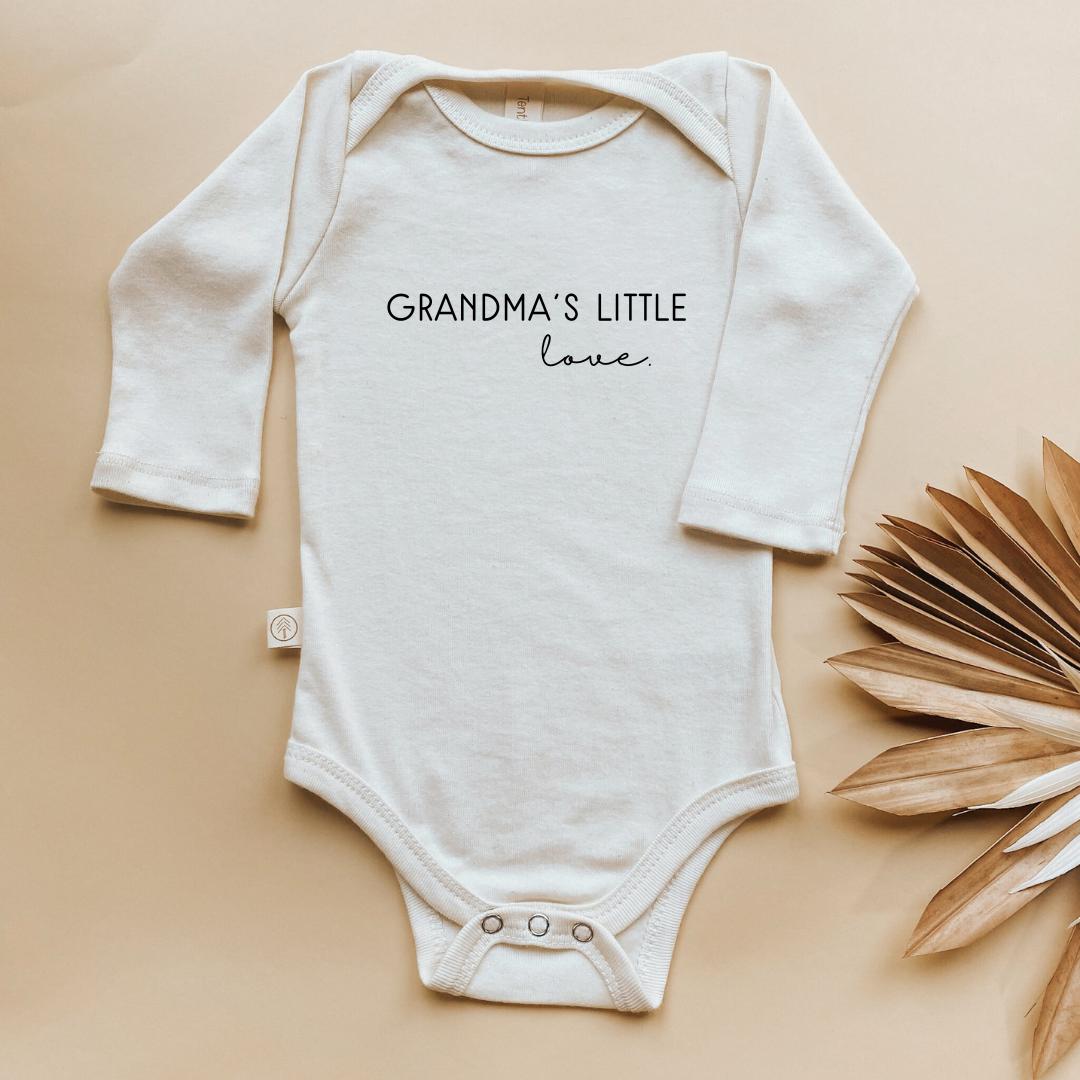 Grandma's Little Love Organic Baby Bodysuit Long Sleeve
