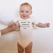 Home is Where Mama is - Organic Short Sleeve Baby Bodysuit