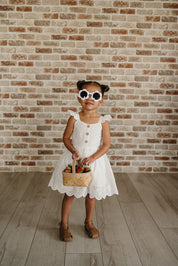 White Eyelet Dress