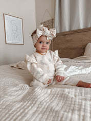 Luna + Luca Tulip Jacquard Jumpsuit