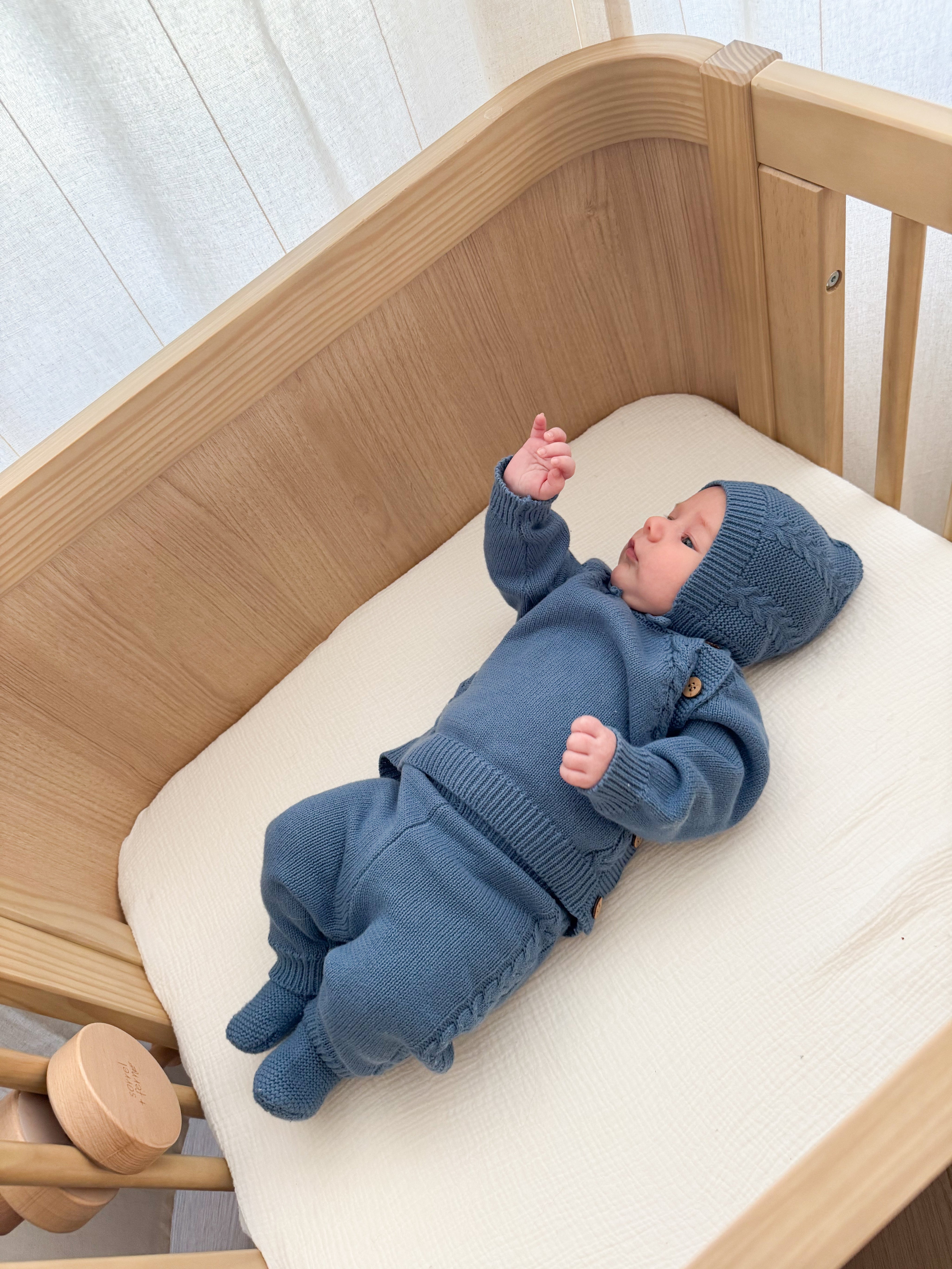 Bring Me Home Cable Knit Bundle - Denim Blue