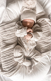 Luna + Luca Organic Booties - Natural