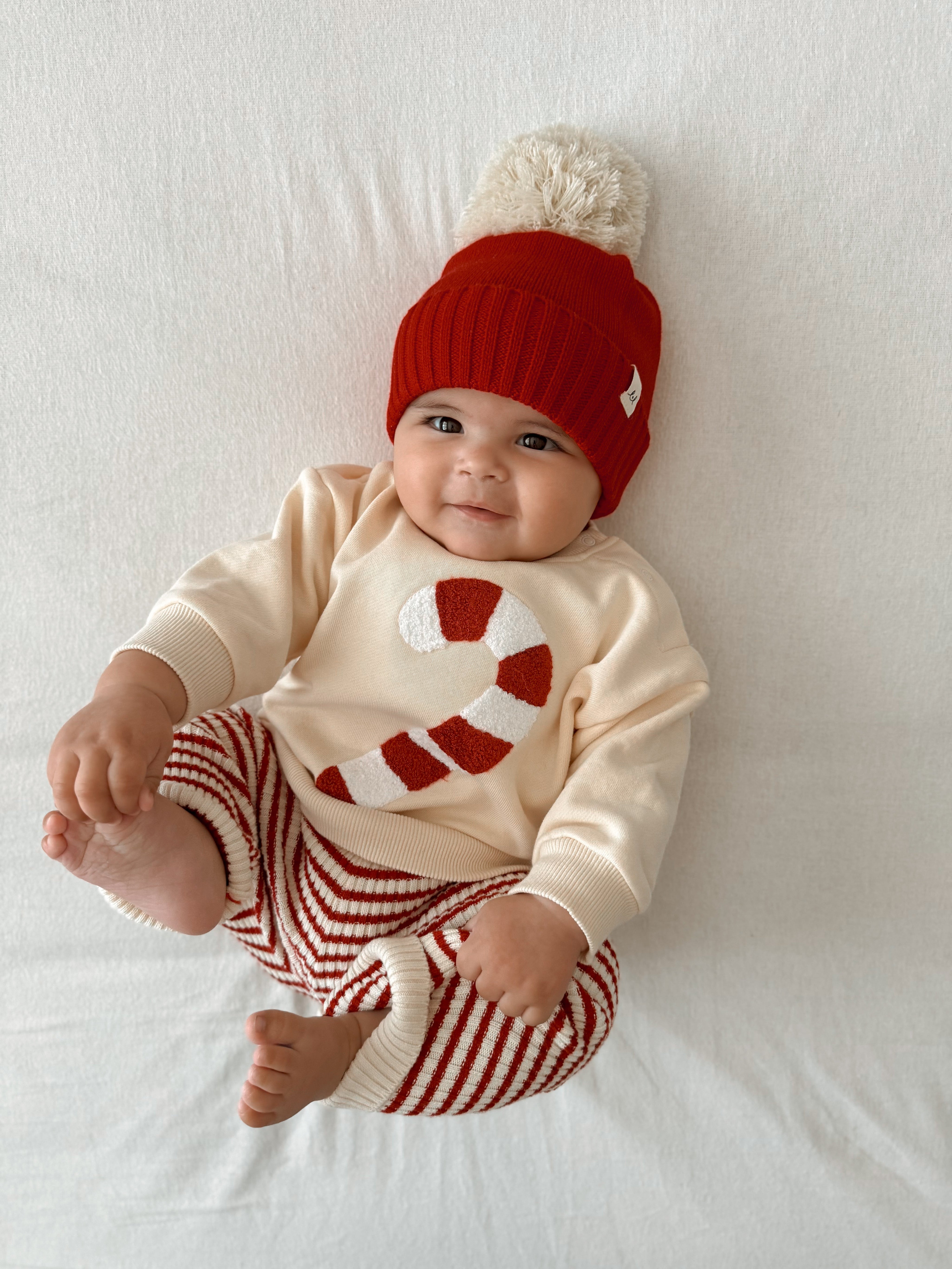 Candy Cane Chenille Pullover