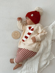 Candy Cane Chenille Pullover
