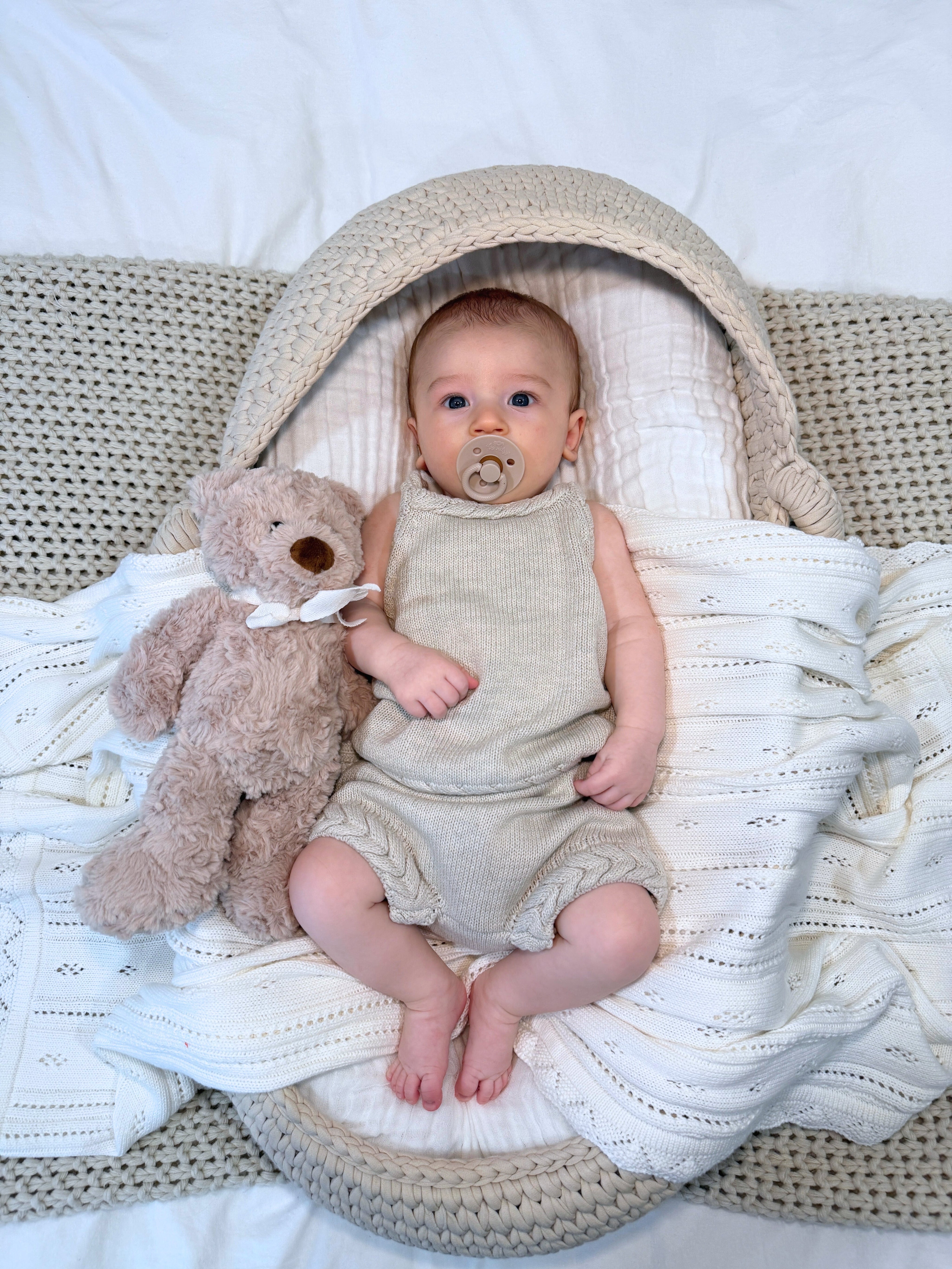 Braided Tank + Bloomers Set - Natural