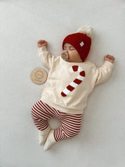 Candy Cane Chenille Pullover