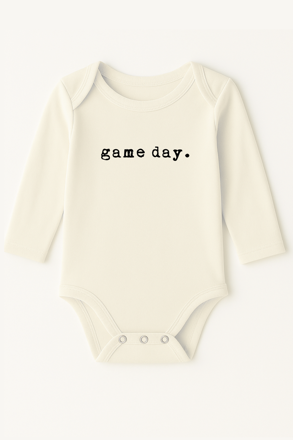Game Day Organic Cotton Baby Bodysuit Long Sleeve