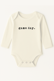 Game Day Organic Cotton Baby Bodysuit Long Sleeve
